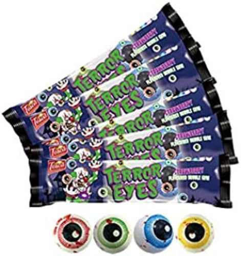 Pack Of 5 Packet Rectangular Shape Terror Eyes Bubble Gum