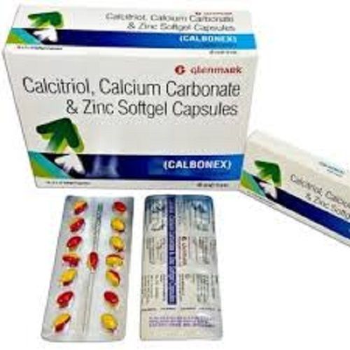 Calcitriol, Calcium Carbonate And Zinc Softgel Capsules General Medicines