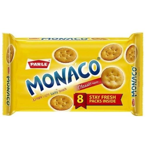 Biscuit Crispy And Tasty Classic Regular Light Salty Snack Parle Monaco Bisuits