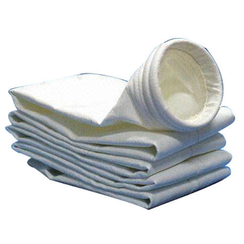 Non Woven Industrial Dust Collector White Polyester Round Air Filter Bag