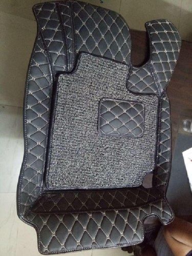 Water And Slip Resistant Easy To Clean Black Pu Leather Car Floor Mats Vehicle Type: Four Wheeler