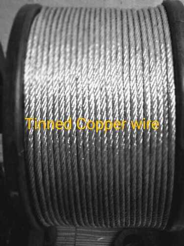 Grey 20-30 Mm Thickness Tinned Copper Wire Rope