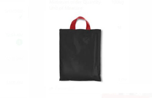 5 Kg Capacity Non Woven Flexi Loop Handle Black Carry Bag