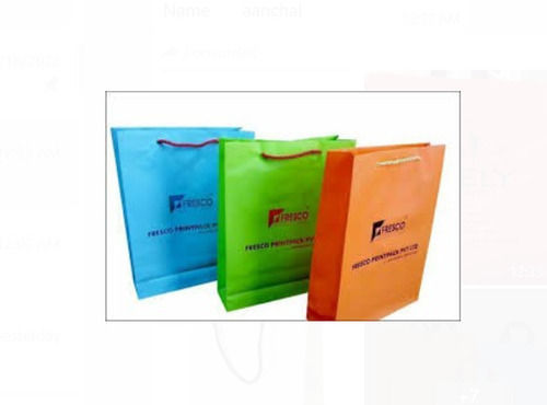5 Kg Capacity Non Woven Material Flexi Loop Handle Colorful Shopping Carry Bag 