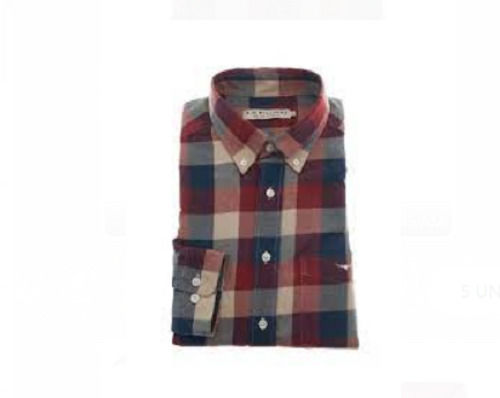 100 Percent Pure Cotton And Fashionable Full Sleeves Multi Color Shirt For Men Chest Size: 17 Inch