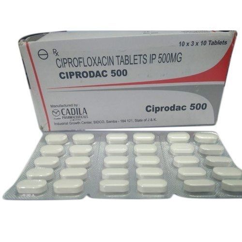 Ciprofloxacin Tablets Ip 500 Mg, Packaging Size 10 X 3 X 10 Tablets  Application: Medicine