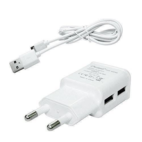 फास्ट चार्जिंग और हीट रेसिस्टेंट लाइटवेट पोर्टेबल Erd Tc-29 2 Amp डुअल USB चार्जर बॉडी मटेरियल: PVC प्लास्टिक