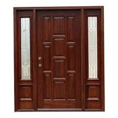 Heavy Duty And Modern Designer Termite Resistance Brown Wooden Door Application: Interior