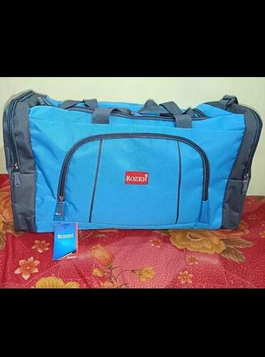 Light Weight Long Durable Water Resistance Blue And Gray Traveling Luggage Bag