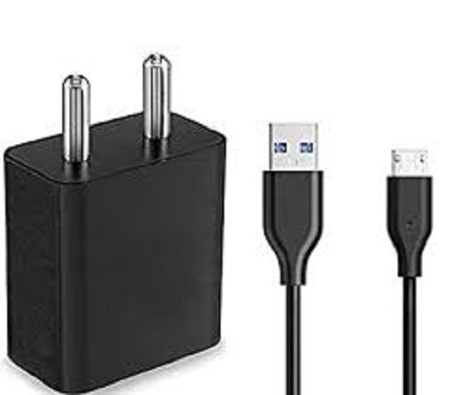 Lightweight High Durable And Portable Heat Resistance Black Mobile Charger - Plastic Body, Lightweight Design, Black Color | 3 Full Charges, LED Charging Indicator