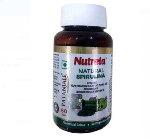 Patanjali Nutreala Natural Spirulina Ayurvedic Tablets, Pack Of 60 Tablets 