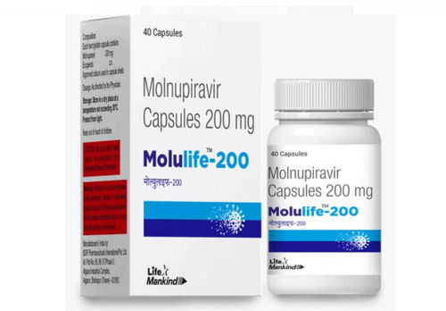  200 Mg Molnupiravir Capsules, Pack Of 40 Cap General Medicines