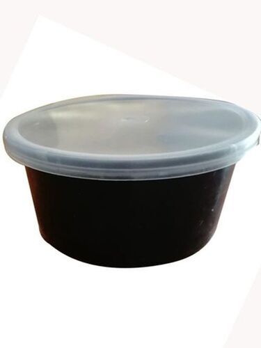 250ml Black Plastic Food Container