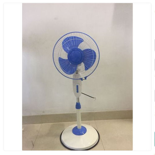 Blue And White Plastic Pedestal Fans Used In Home For Cooling, 30 Watt Blade Diameter: 7 Millimeter (Mm)