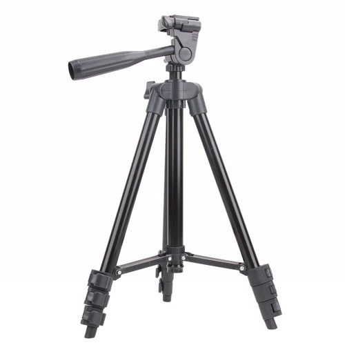 Black 3120 Tripod For Phone And Camera Adjustable Aluminium Alloy Tripod Stand 