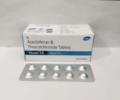 Pain Relief Tablets Aceclofenac And Thiocolchicoside Tablets Age Group: Adult