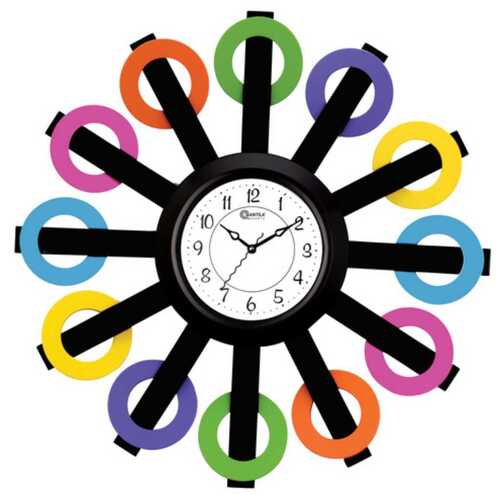Analog Plastic Wall Clock - Quartz, Round Shape, Various Colors | Robust Design, Optimum Performance, High Efficiency