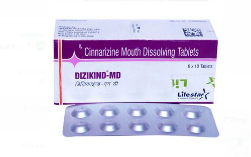 Cinnarizine Mouth Dissolving 6 X 10 Tablets General Medicines