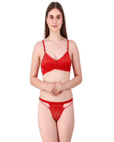 100 Percent Comfortable And Body Fit Cotton Red Plain Bra With Panty Set  Boxers Style: Boxer Briefs at Best Price in Raipur