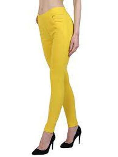 Ladies Casual Wear Slim Fit Ankle Length Waistband Cotton Plain Leggings Application: Commercial & Industrial