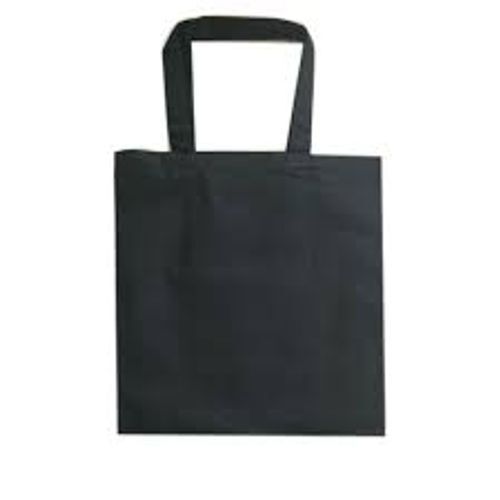 Long Lasting Versatile Reusable And Easy To Clean Cotton Black Carry Bag