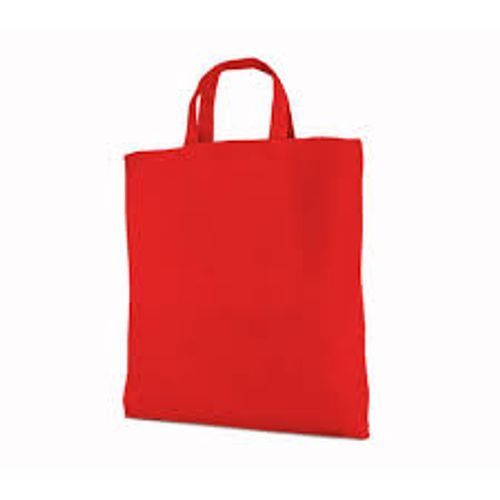 Long Lasting Versatile Reusable And Easy To Clean Red Cotton Carry Bag