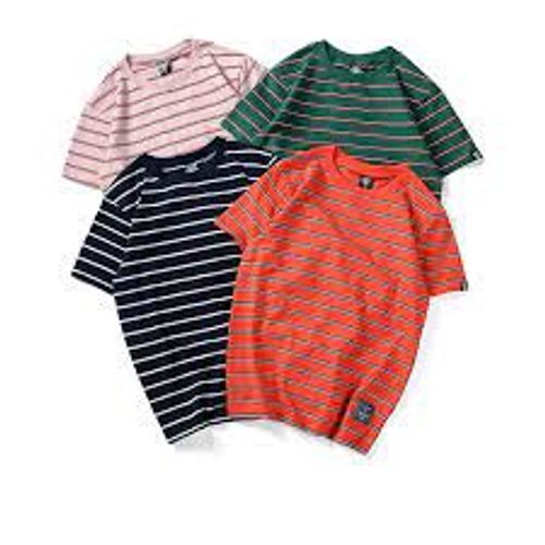 Short Sleeves Mens Lining T Shirts