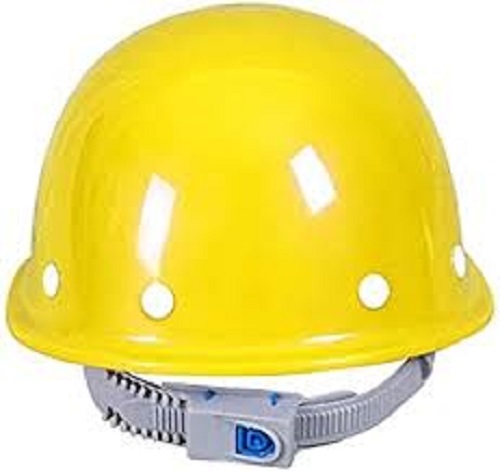 मजबूत ठोस लंबे समय तक चलने वाला आरामदायक सुरक्षित और टिकाऊ पीला सुरक्षा हेलमेट