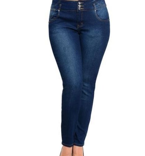 Women's Navy Blue Bootcut High Rise Clean Look Regular Stretchable Denim  Jeans