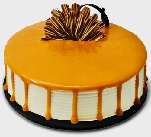 1 Kilogram Packaging Size Round Shape Yellow Taste And Delicious Flavor Butterscotch Cake