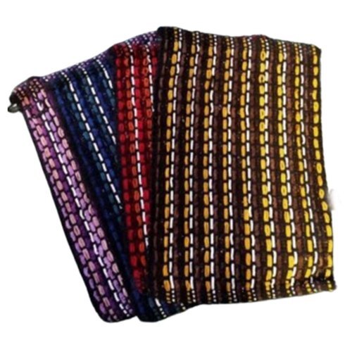 Washable 40*60 Centimeter Stripe Design Rectangular Cotton Door Mat