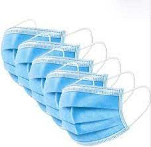 Elastic Ear Loop Skin Friendly Non-woven Disposable 3 Ply Surgical Face Mask