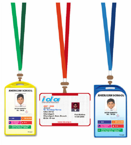 Heavy-Duty Plastic Light Weighted Water Proof White Rectangular Student Id Card Size: All Sizes