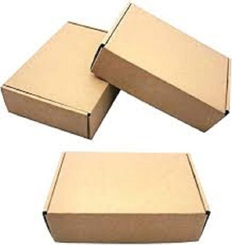 Lightweight Strong Durable Eco Friendly Rectangular Brown Carton Box