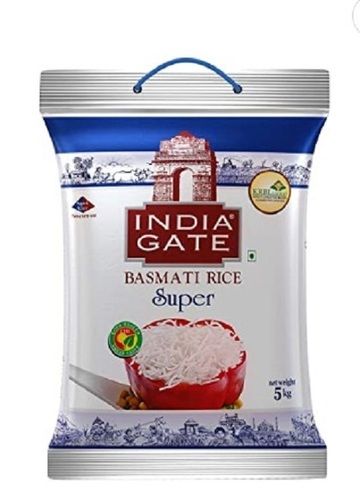 Pack Of 5 Kilogram India Gate White Long Grain Basmati Rice 