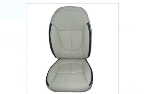 Plain Grey And Black Waterproof Horizontal Stitched Leather Car Seat Cover