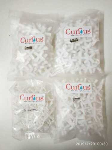 Eco Friendly Pvc Tiles Spacers For Accurate Alignment, White Color And 1 Mm Size