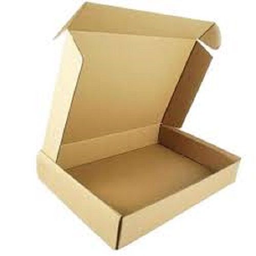 Glossy Lamination Recyclable Light Weight And Eco Friendly Rectangular Brown Paper Pizza Box