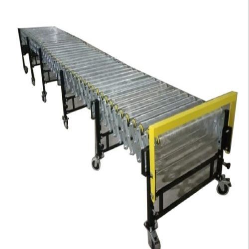 Steel Smooth Non-Skid Rubber Rolling Roller Conveyor Use For Industrial