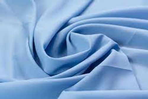 Summer Friendly Beautiful Sky Blue Color Crepe Fabric For Many Purpose