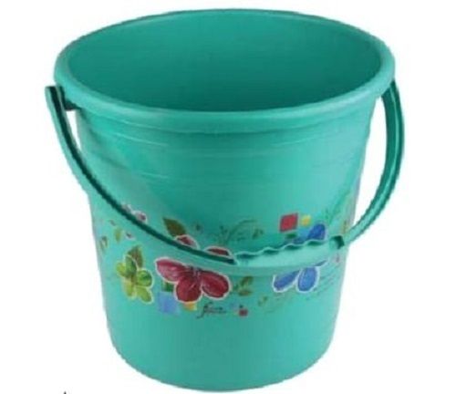 Sea Green Shade Round Shaped Hdpe Plastic Bucket Used For Home, 20 Liter 