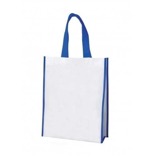 60 Gsm Plain Fashionable Loop-handed White Non Woven Bags