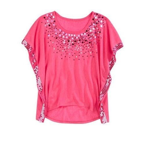 Casual Wear Easily Washable Comfortable And Breathable Pink Western Design Top