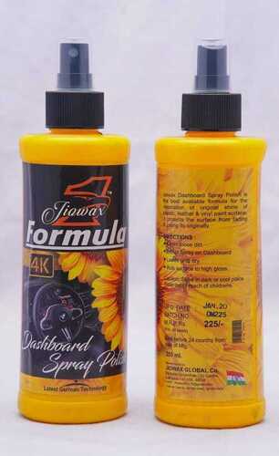 Formula 1 Dashboard Spray Polish for Automotive Industry