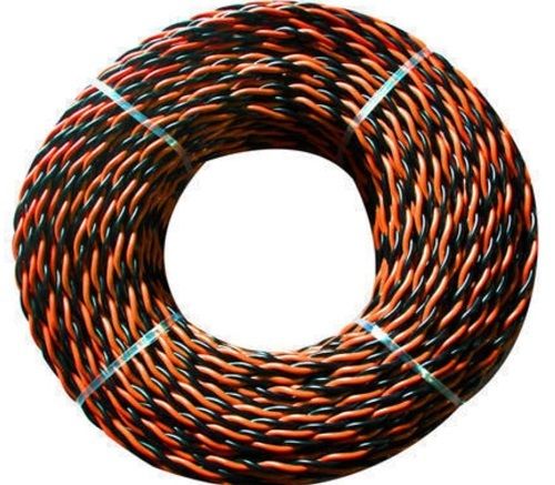 Heat Resistant High Strength Flexible Orange And Black Electric Wire Cable Capacity: 300 Watt (W)