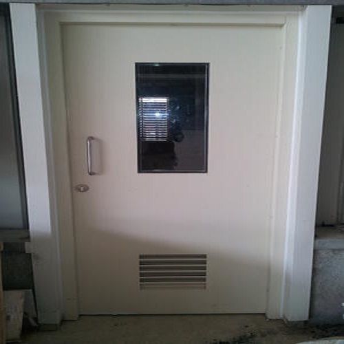 White Heavy Duty And Long Durable Corrosion Resistance Steel Panel Door