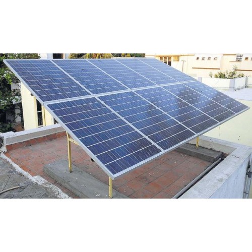 Low Maintenance Cost Saving Secure Investment Blue Solar Rooftop System - Crystalline Silicon, Automatic Switch , Compact Roof-Mounted Inverter