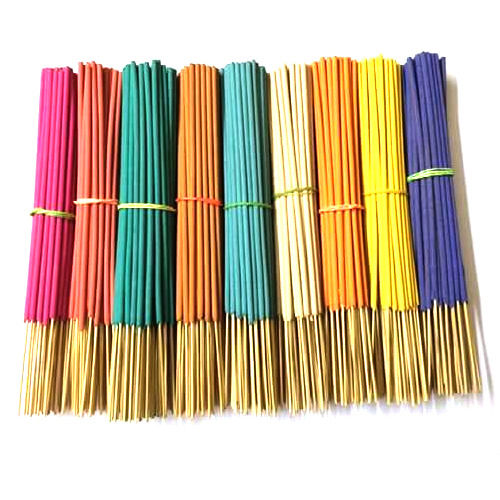 Insect Resistant Low Smoke Lightweight Eco Friendly Chemical And Charcoal Free Multi Color Bamboo Incense Stick 