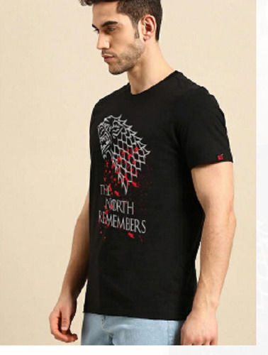 Men Skin Friendly Breathable Beautiful Comfortable Printed Causal Wear T-shirt