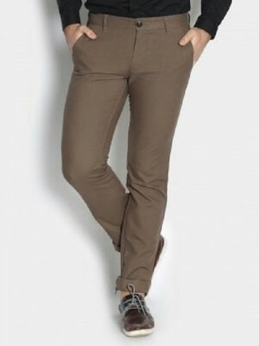 Dark Grey 100 Percent Comfortable And Breathable Regular Fit Trouser For Men Casual Wear 